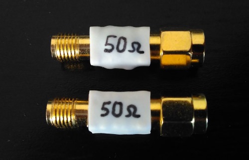 DIY SMA 50 Ohm feed-through terminators